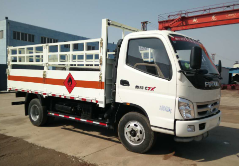 4.15米福田倉(cāng)柵式氣瓶運(yùn)輸車