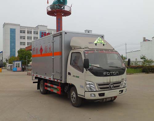 (NG)奧鈴4.2米易燃?xì)怏w廂式運(yùn)輸車(chē) 